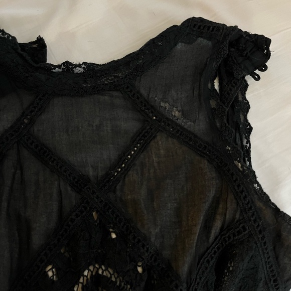 Free People Angel Lace Open Back Shift Dress - S - Picture 10 of 12